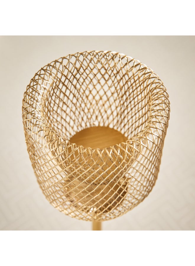 Home Box Gold Decorative Mesh Candleholder for Home - Image 3